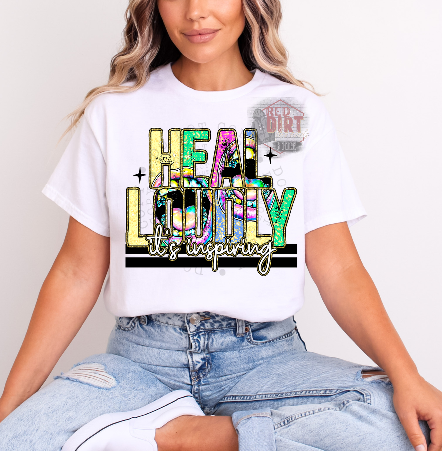 Heal Loudly It's Inspiring T-Shirt | Trendy Mental Health Awareness Shirt | Fast Shipping | Super Soft Shirts for Men/Women/Kid's