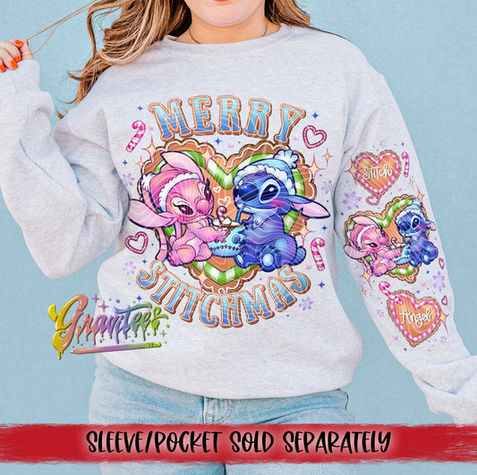 Merry Stitchmas DTF Transfer | Trendy Christmas DTF Transfer | Ready to Press | High Quality DTF Transfers | Fast Shipping