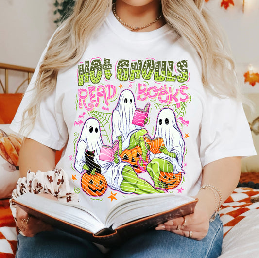 Hot Ghouls Read Books T-Shirt | Trendy Halloween Shirt | Fast Shipping | Super Soft Shirts for Men/Women/Kid's