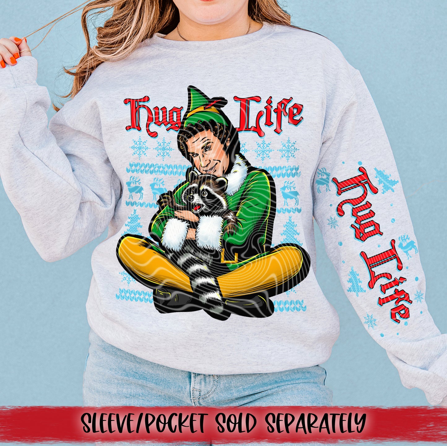 Hug Life DTF Transfer | Trendy Christmas DTF Transfer | Ready to Press | High Quality DTF Transfers | Fast Shipping