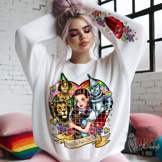 There's No Place Like Home DTF Transfer | Trendy Throwback DTF Transfer | Ready to Press | High Quality DTF Transfers | Fast Shipping