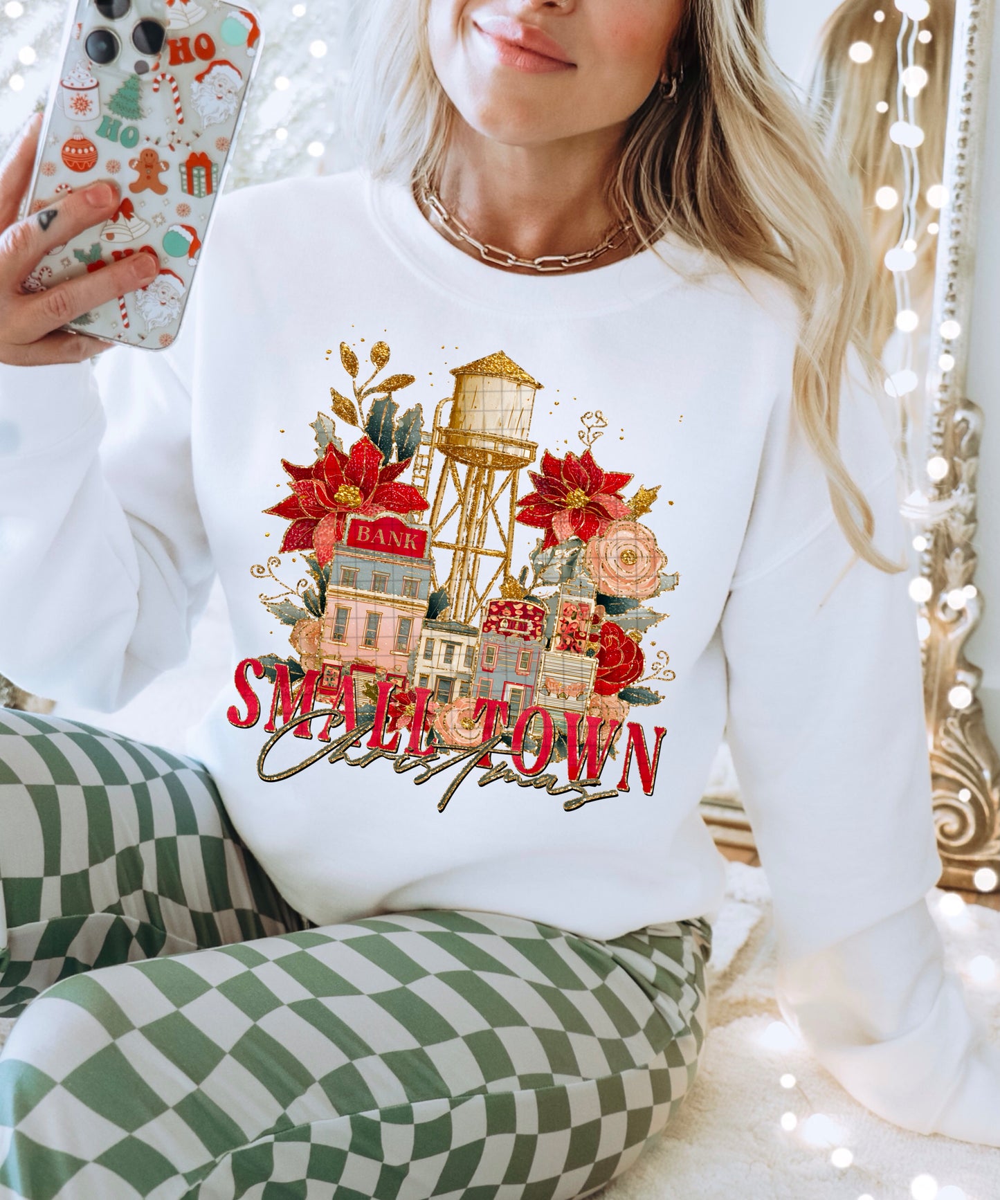 Small Town Christmas DTF Transfer | Trendy Christmas DTF Transfer | High Quality Image Transfers | Ready to Press | Instant Peel