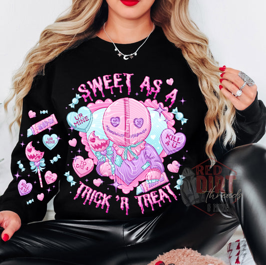 Sweet as a Trick R Treat DTF Transfer | Trendy DTF Transfer | High Quality Image Transfers | Ready to Press | Fast Shipping