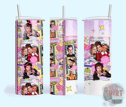 Rollin' With My Homies Insulated Tumbler with Plastic Lid and Sealed Reusable Straw | Trendy Cup | Hot/Cold Tumbler