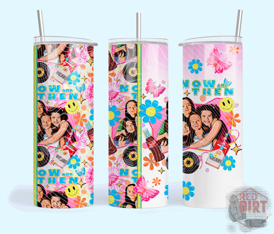 Now Then Insulated Tumbler with Plastic Lid and Sealed Reusable Straw | Trendy Cup | Hot/Cold Tumbler