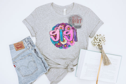 Floral Gigi DTF Transfer | Trendy Mom DTF Transfer | High Quality Image Transfers | Ready to Press | Fast Shipping