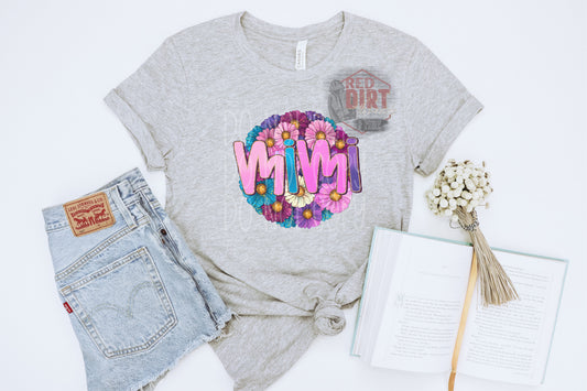 Floral Mimi T-Shirt | Trendy Mom Shirt | Fast Shipping | Super Soft Shirts for Men/Women/Kid's