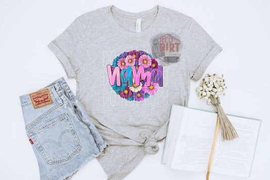 Floral Nama T-Shirt | Trendy Mom Shirt | Fast Shipping | Super Soft Shirts for Men/Women/Kid's