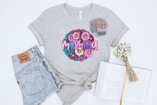 Floral Momma DTF Transfer | Trendy Mom DTF Transfer | High Quality Image Transfers | Ready to Press | Fast Shipping