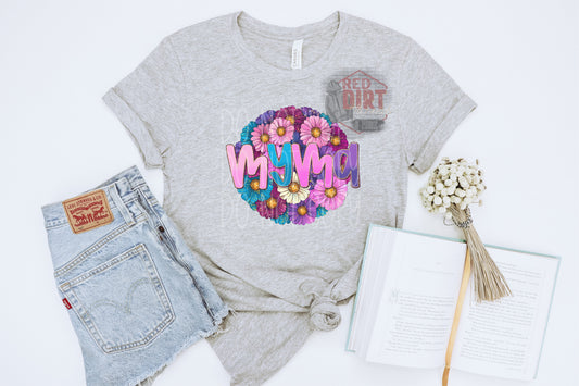 Floral Myma T-Shirt | Trendy Mom Shirt | Fast Shipping | Super Soft Shirts for Men/Women/Kid's