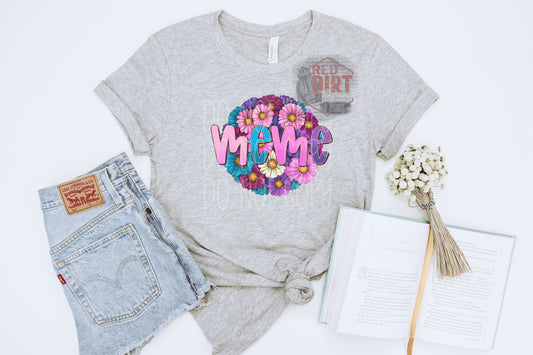 Floral Meme DTF Transfer | Trendy Mom DTF Transfer | High Quality Image Transfers | Ready to Press | Fast Shipping