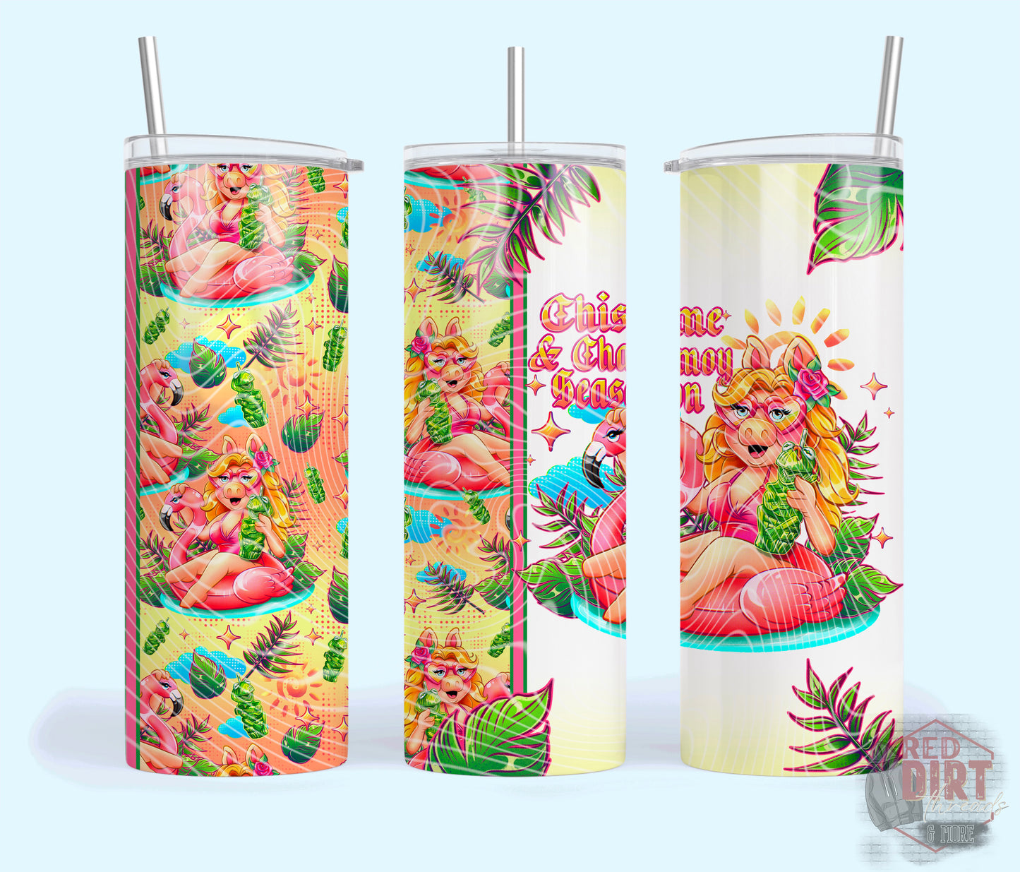 Chisme And Chamoy Season Insulated Tumbler with Plastic Lid and Sealed Reusable Straw | Trendy Summer Cup | Hot/Cold Tumbler