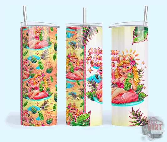 Chisme And Chamoy Season Insulated Tumbler with Plastic Lid and Sealed Reusable Straw | Trendy Summer Cup | Hot/Cold Tumbler