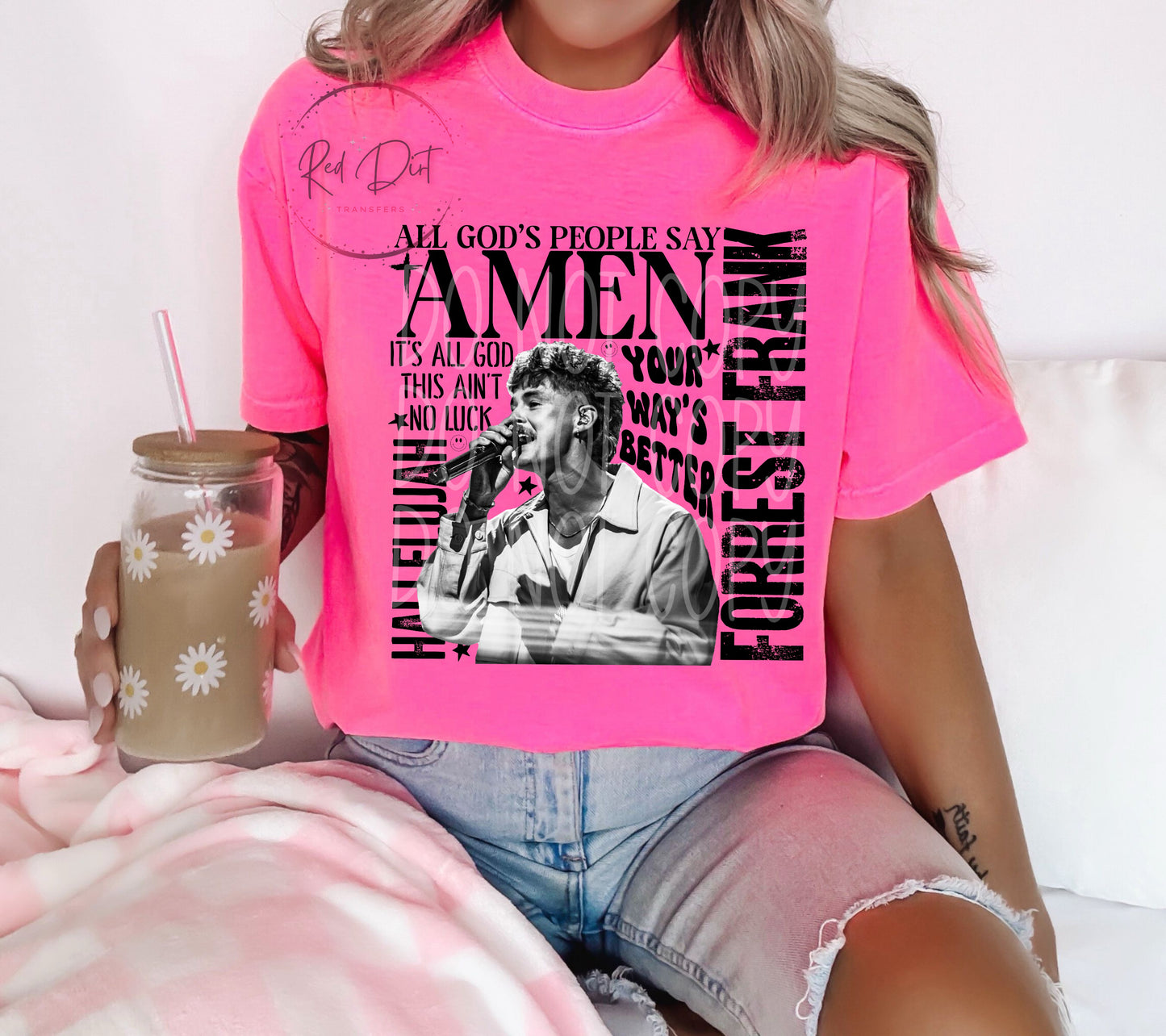 All God's People Say Amen DTF Transfer | Trendy Religious DTF Transfer | High Quality Image Transfers | Ready to Press | Fast Shipping