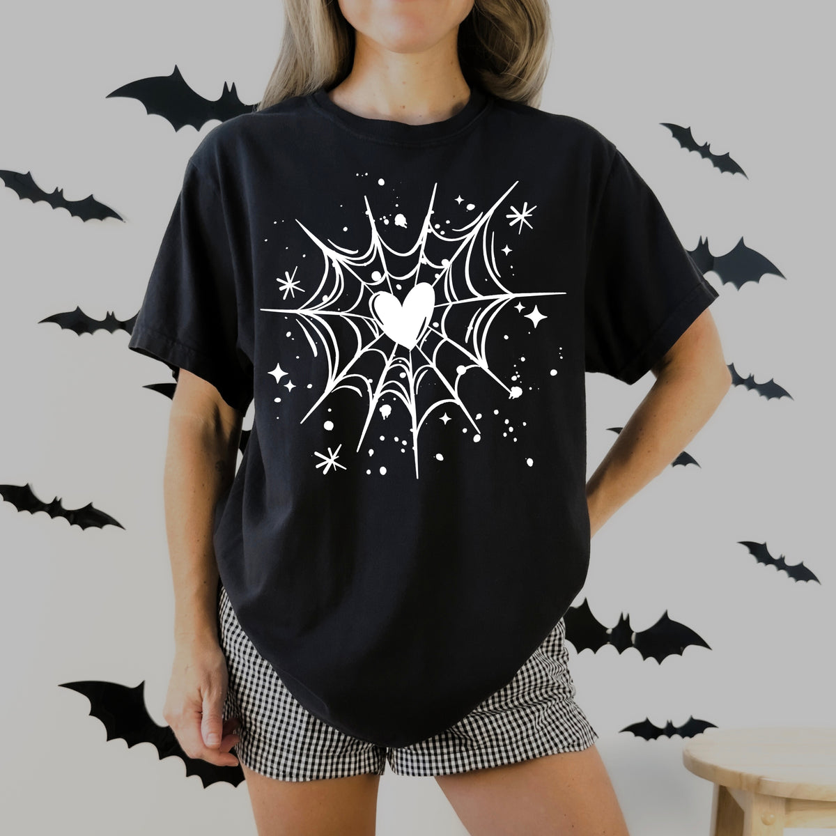 Spider Web Heart DTF Transfer, Halloween DTF, Halloween Shirt Transfer, Spiderweb Transfer, Spooky Shirt, Halloween Transfer