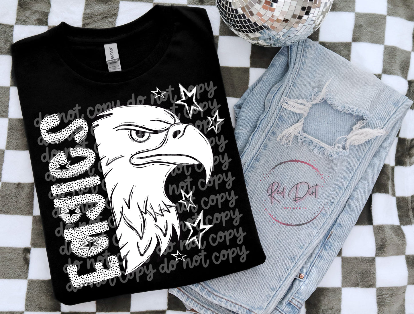 Eagles DTF Transfer | Trendy School Spirit DTF Transfer | High Quality Image Transfers | Ready to Press | Instant Peel