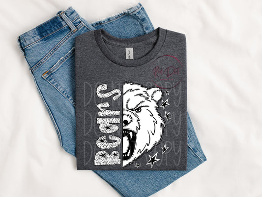 Bears DTF Transfer | Trendy School Spirit DTF Transfer | High Quality Image Transfers | Ready to Press | Instant Peel