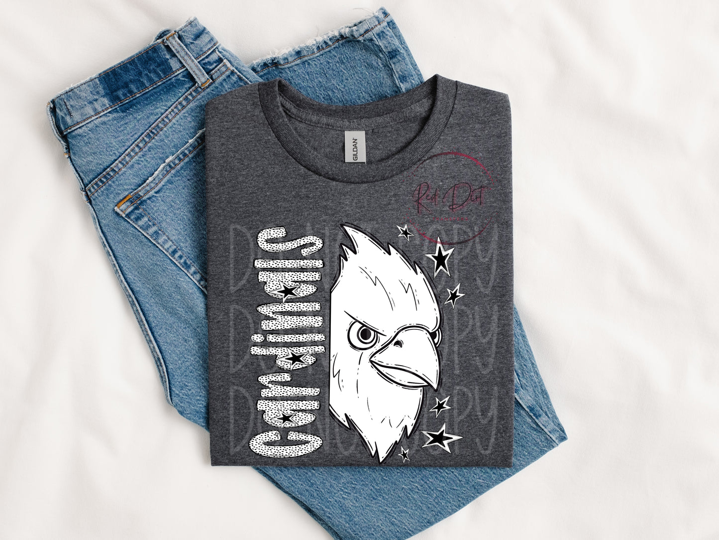 Cardinals DTF Transfer | Trendy School Spirit DTF Transfer | High Quality Image Transfers | Ready to Press | Instant Peel