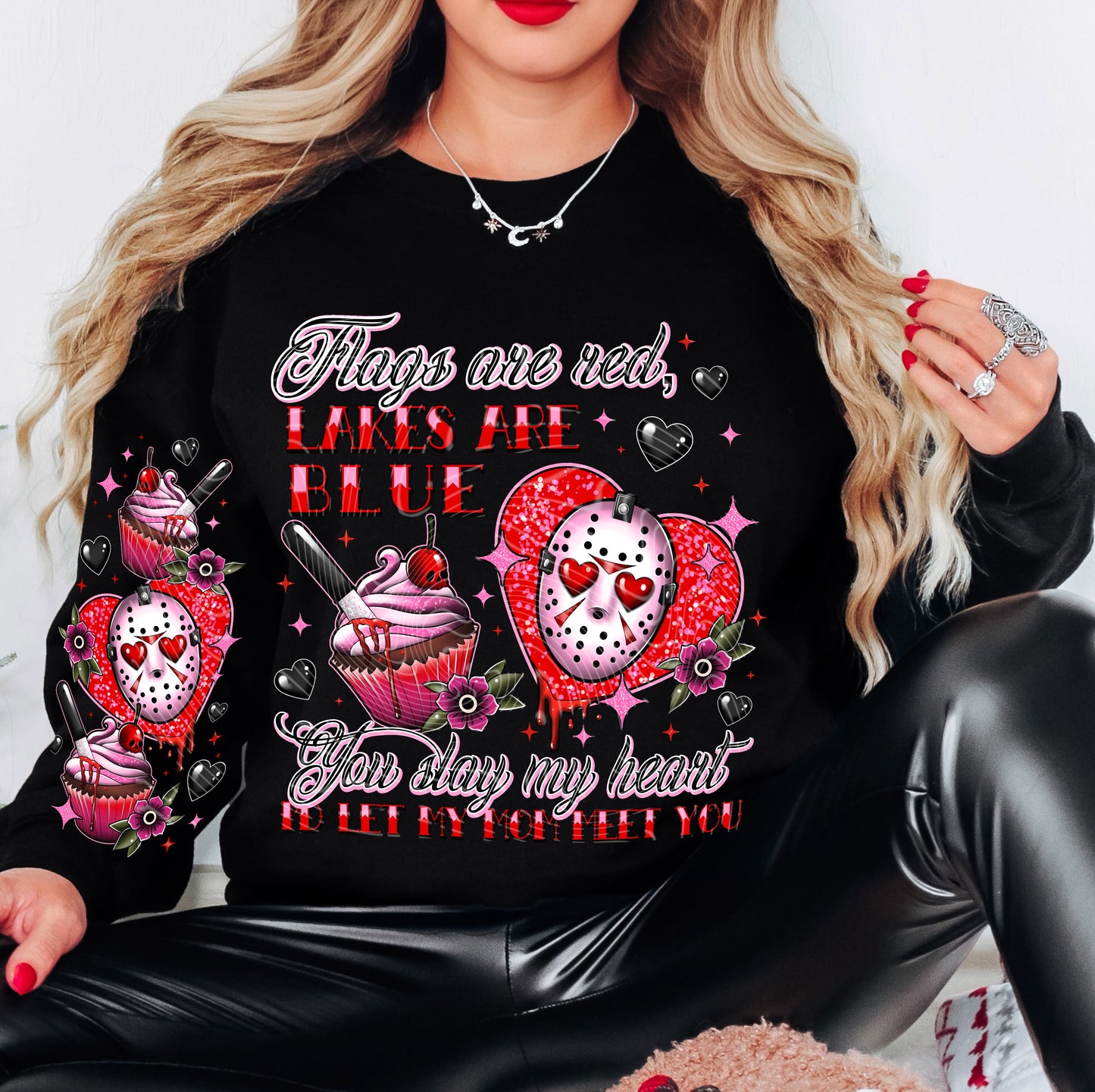 Flags are Red Lakes are Blue DTF Transfer | Trendy Valentine's Day DTF Transfer | Ready to Press | High Quality DTF Transfers | Fast Shipping