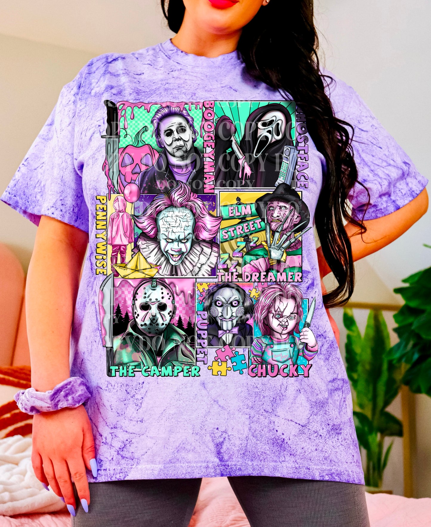 Horror Squad DTF Transfer | Trendy Horror Characters DTF Transfer | Ready to Press | High Quality DTF Transfers | Instant Peel