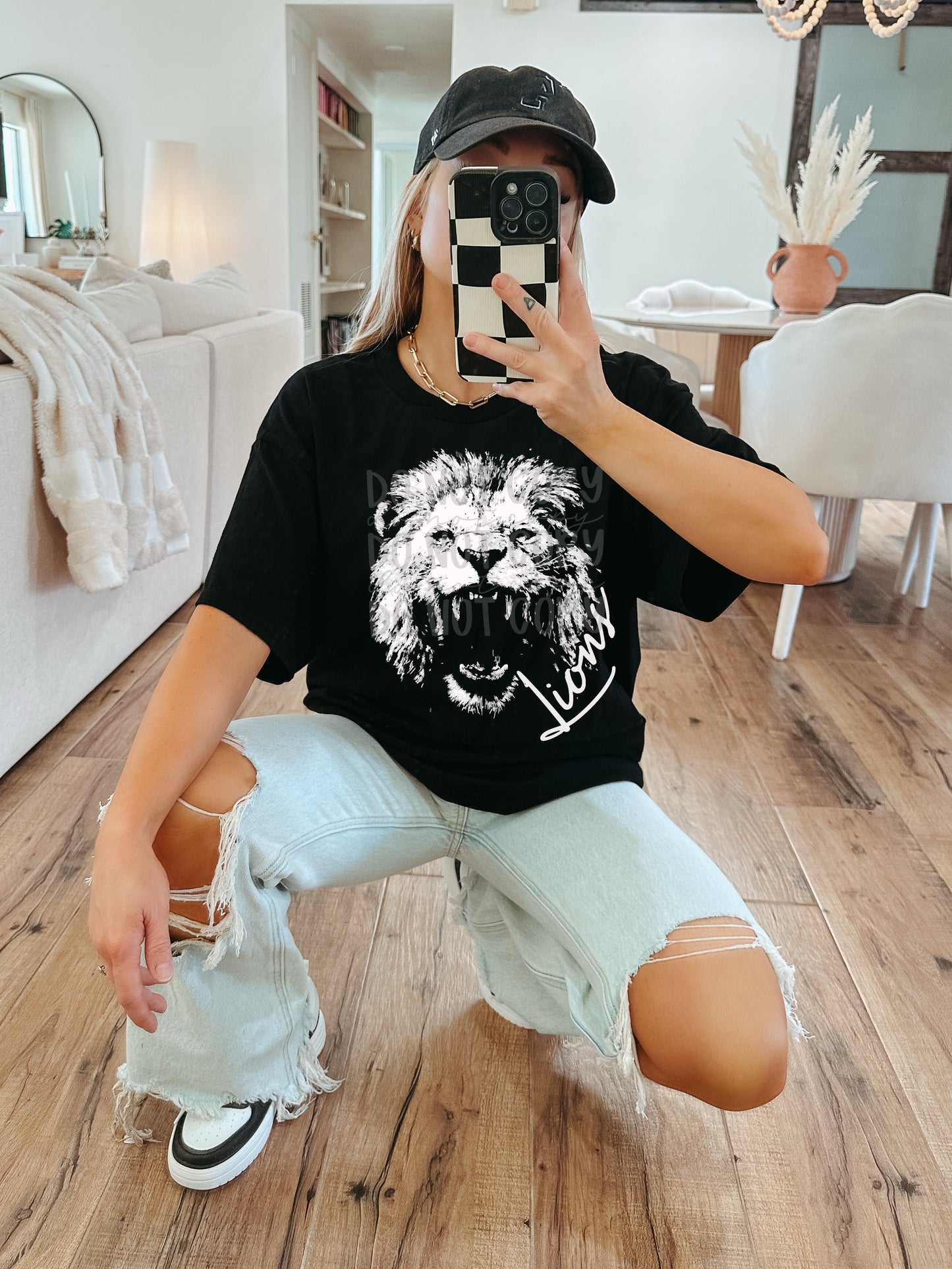 Aggressive Lions Shirt, Lions Mascot Shirt, School Spirit Shirt, Game Day Shirt, Bella Canvas Spirit Wear, Lions Fan Apparel