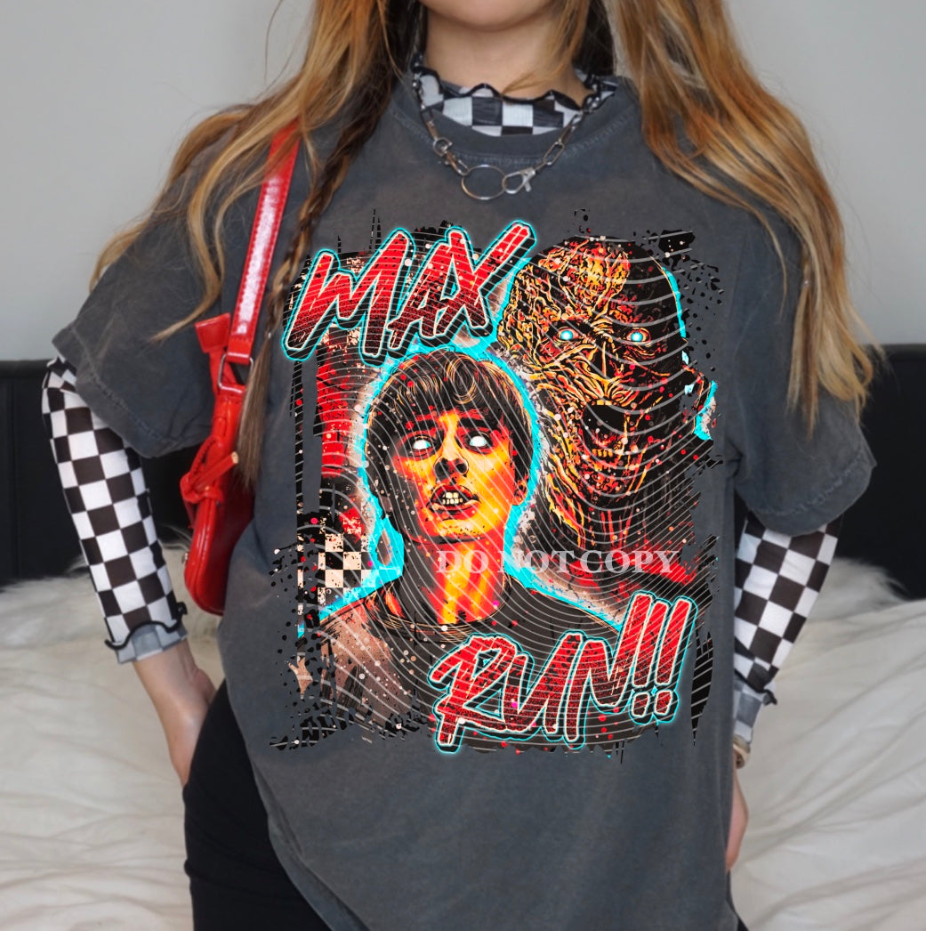 Max Run DTF Transfer | Trendy Movie DTF Transfer | High Quality Image Transfers | Ready to Press | Instant Peel