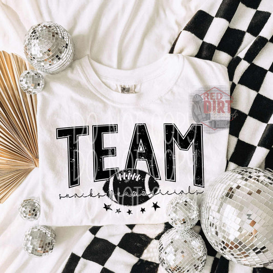 Team Snacks and Commercials T-Shirt | Trendy Football Shirt | Fast Shipping | Super Soft Shirts for Men/Women/Kid's | Bella Canvas