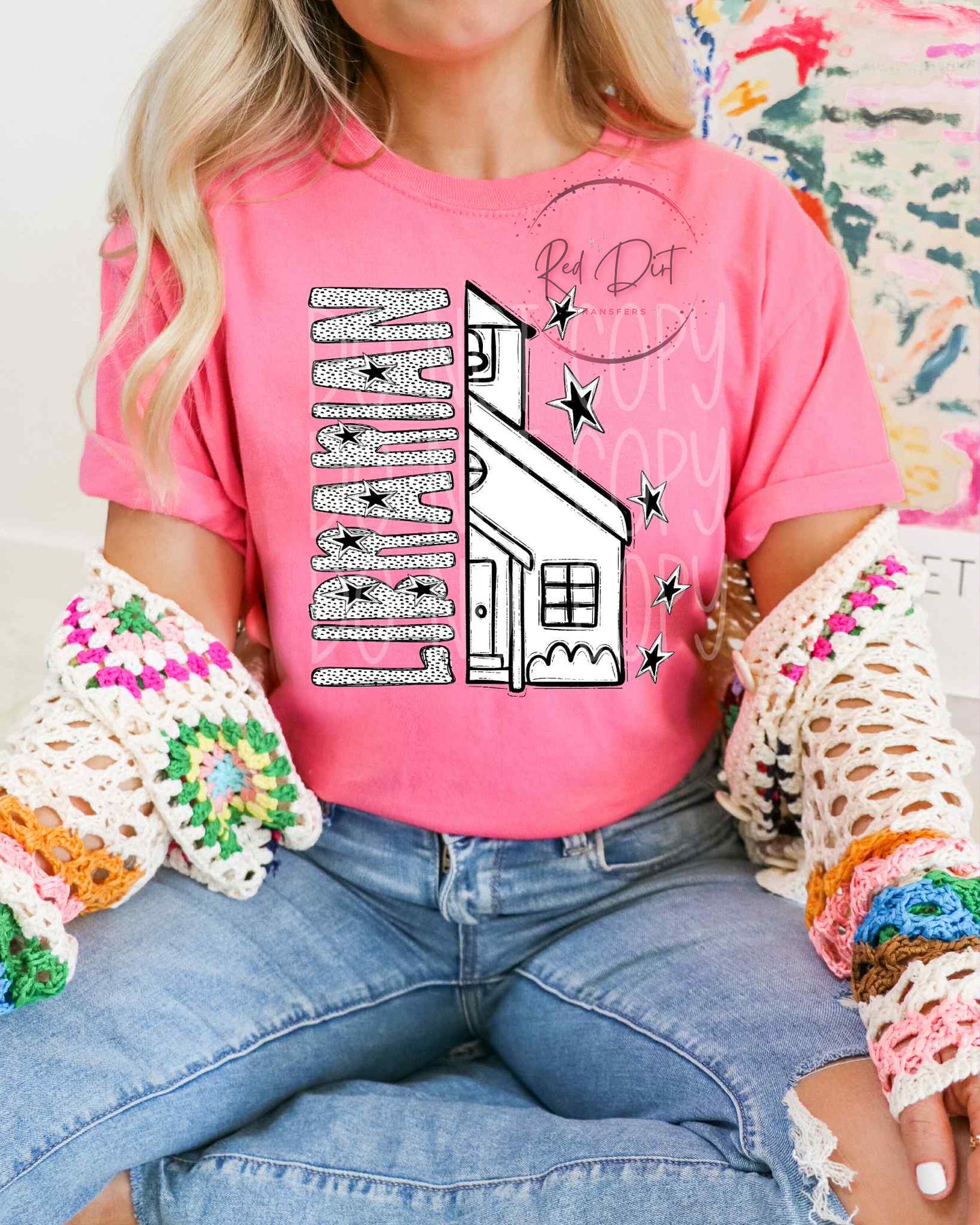 Librarian Dots T-Shirt | Trendy School Shirt | Fast Shipping | Super Soft Shirts for Men/Women/Kid's