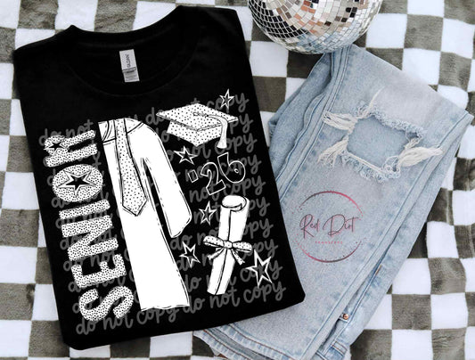 Senior Dots T-Shirt | Trendy School Shirt | Fast Shipping | Super Soft Shirts for Men/Women/Kid's
