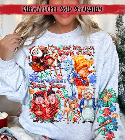 Santa Claus DTF Transfer | Trendy Christmas DTF Transfer | Ready to Press | High Quality DTF Transfers | Fast Shipping