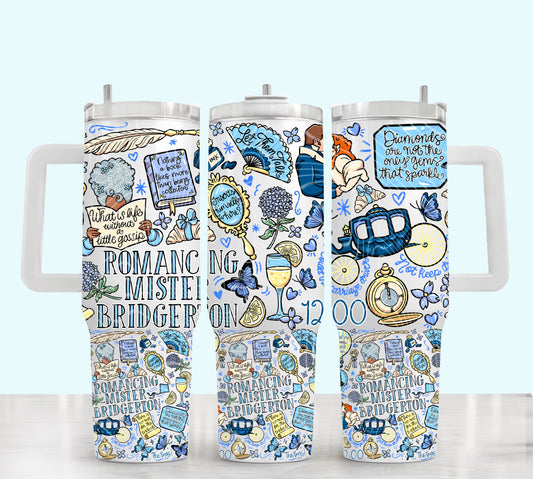 Mister UV DTF 40oz Tumbler Transfer | Trendy TV Show Tumbler Wrap | Ready to Transfer | High Quality | Waterproof UV Transfer
