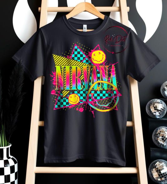 Neon Rock Band N* DTF Transfer | Trendy Rock Music DTF Transfer | High Quality Image Transfers | Ready to Press | Instant Peel