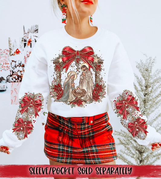 Birth of Jesus DTF Transfer | Trendy Christmas DTF Transfer | Ready to Press | High Quality DTF Transfers | Fast Shipping
