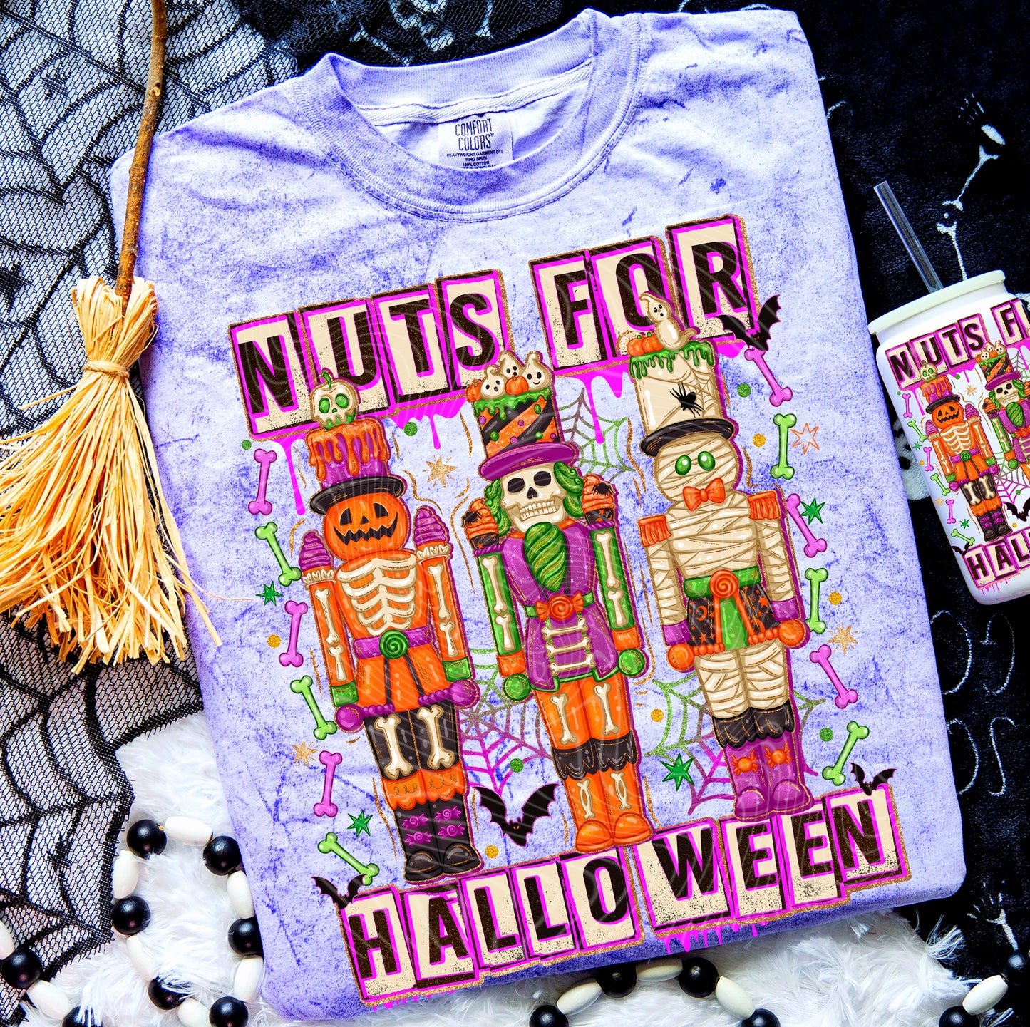 Nuts for Halloween DTF Transfer | Trendy Halloween DTF Transfer | High Quality Image Transfers | Ready to Press | Instant Peel