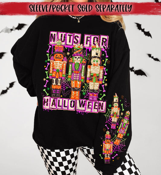 Nuts for Halloween DTF Transfer | Trendy Halloween DTF Transfer | High Quality Image Transfers | Ready to Press | Instant Peel