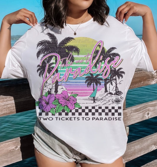 Take Me To Paradise DTF Transfer | Trendy Summer DTF Transfer | Ready to Press | High Quality DTF Transfers | Fast Shipping