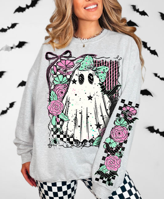 Pastel Ghost Sweat Shirt | Trendy Halloween Hoodie | Fast Shipping | Super Soft Shirts for Women