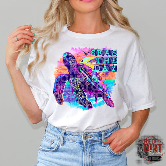 Seas The Day DTF Transfer | Trendy Summer DTF Transfer | Ready to Press | High Quality DTF Transfers