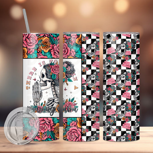 There is Power in a Praying Mama Insulated Tumbler with Plastic Lid and Sealed Reusable Straw | Trendy Mom Cup | Hot/Cold Tumbler
