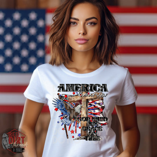 America DTF Transfer | Fourth of July DTF Transfers | Ready to Press Transfers | High Quality DTF Transfers | Fast Shipping