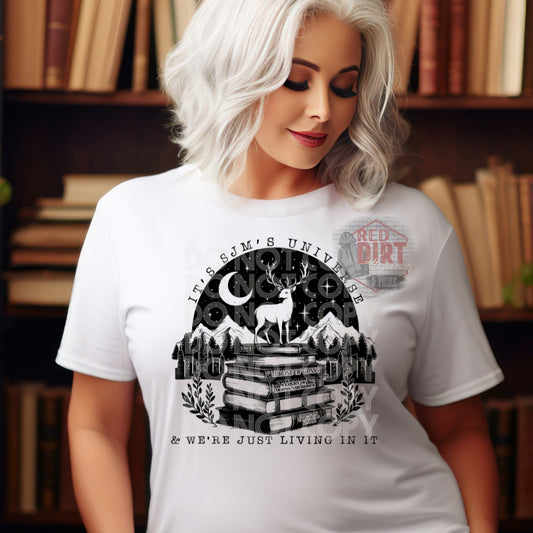 It's SJM's Universe, We Just Living In It DTF Transfer | Trendy Bookish DTF Transfer | Ready to Press | High Quality DTF Transfers | Fast Shipping