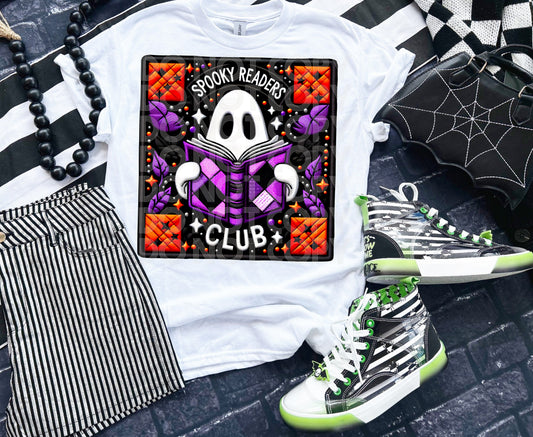 Spooky Readers Club DTF Transfer | Trendy Halloween DTF Transfer | Ready to Press | High Quality DTF Transfers | Fast Shipping