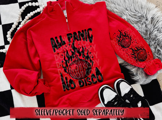 All Panic No Disco DTF Transfer | Trendy Snarky DTF Transfer | High Quality Image Transfers | Ready to Press | Fast Shipping