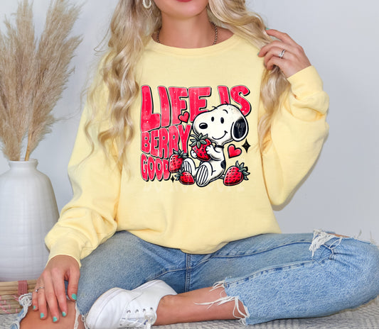 Life is Berry Good DTF Transfer | Trendy DTF Transfer | Ready to Press | High Quality DTF Transfers | Fast Shipping