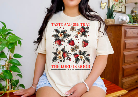Taste and See that the Lord is Good DTF Transfer | Trendy DTF Transfer | Ready to Press | High Quality DTF Transfers | Fast Shipping