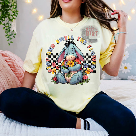 Stop and Smell The Flowers DTF Transfer | Trendy Spring DTF Transfer | High Quality Image Transfers | Ready to Press | Fast Shipping