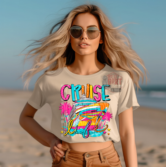 Cruise Life DTF Transfer | Trendy Summer DTF Transfer | High Quality Image Transfers | Ready to Press | Fast Shipping