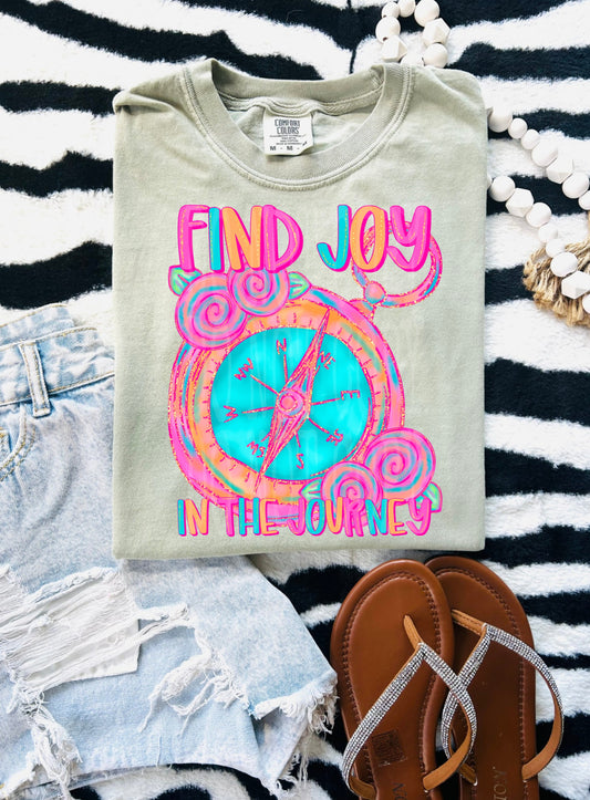 Find Joy in the Journey DTF Transfer | Trendy DTF Transfer | High Quality Image Transfers | Ready to Press | Instant Peel