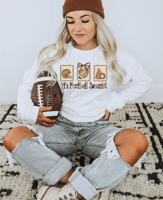 It's Football Season DTF Transfer | Trendy Sports DTF Transfer | High Quality Image Transfers | Ready to Press | Instant Peel