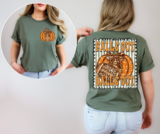 Fall's Out Ball's Out T-Shirt | Trendy Sports Shirt | Fast Shipping | Super Soft Shirts for Men/Women/Kid's